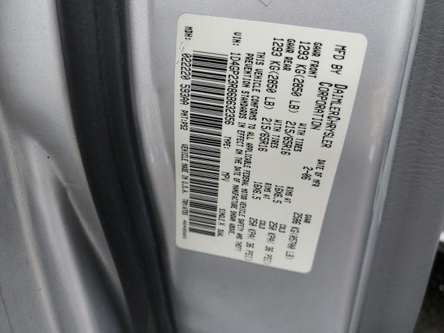 1D4GP23R86B632356 - 2006 DODGE GRAND CARA C/V SILVER photo 13