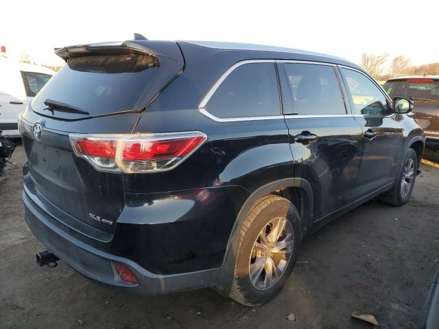 5TDJKRFH7ES062032 - 2014 TOYOTA HIGHLANDER XLE BLACK photo 3