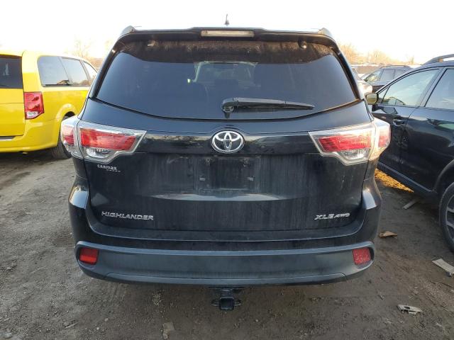 5TDJKRFH7ES062032 - 2014 TOYOTA HIGHLANDER XLE BLACK photo 6