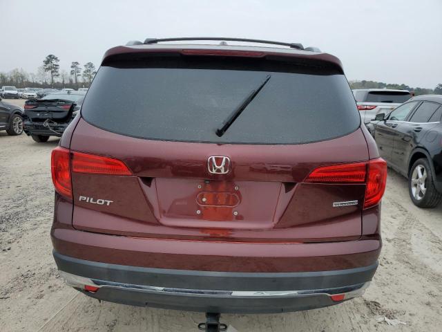 5FNYF5H99JB011843 - 2018 HONDA PILOT TOURING BURGUNDY photo 6