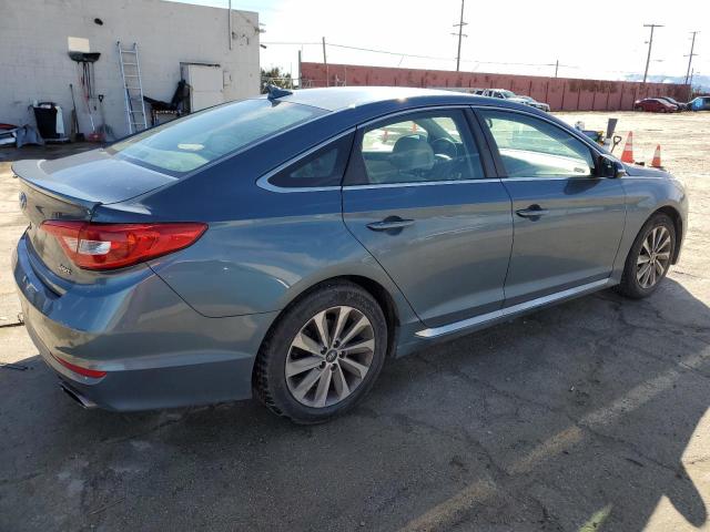 5NPE34AF8FH231165 - 2015 HYUNDAI SONATA SPORT BLUE photo 3