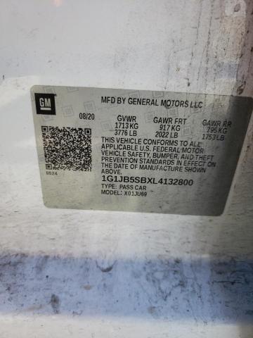 1G1JB5SBXL4132800 - 2020 CHEVROLET SONIC LS 白色 照片 12