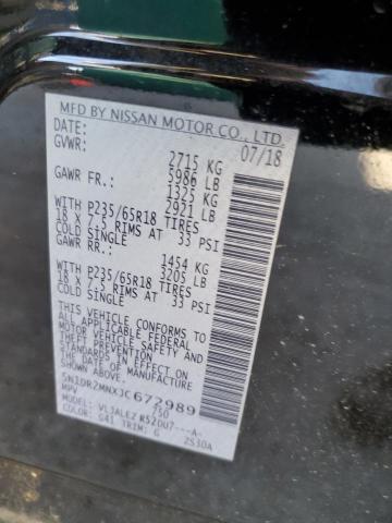 5N1DR2MNXJC672989 - 2018 NISSAN PATHFINDER S BLACK photo 13