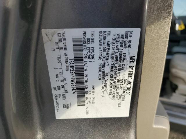 1FAHP35N49W261474 - 2009 FORD FOCUS SE GRAY photo 12