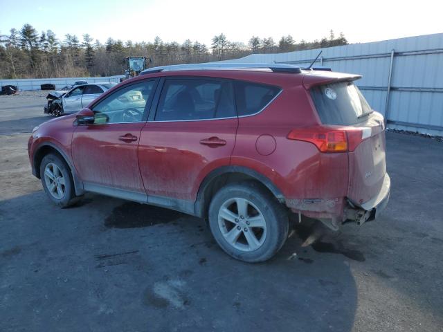 JTMRFREV1ED084568 - 2014 TOYOTA RAV4 XLE BURGUNDY photo 2