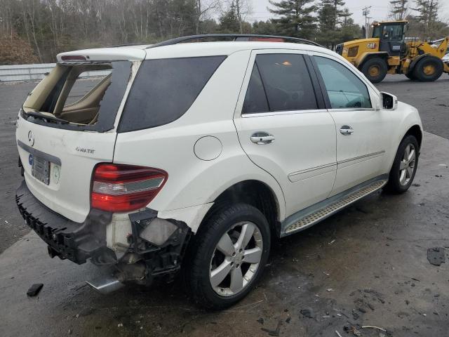 4JGBB8GB4BA699683 - 2011 MERCEDES-BENZ ML 350 4MATIC WHITE photo 3