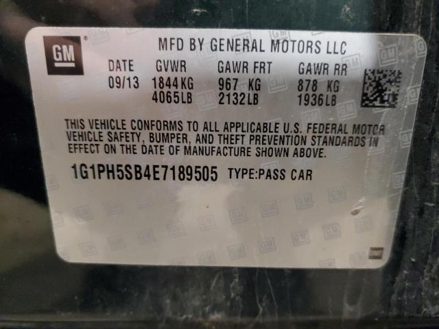 1G1PH5SB4E7189505 - 2014 CHEVROLET CRUZE ECO GREEN photo 12