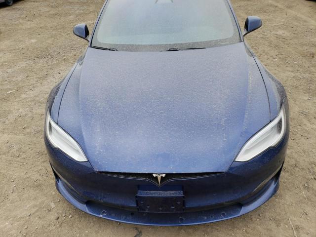 5YJSA1E50NF461577 - 2022 TESLA MODEL S 蓝色 照片 11