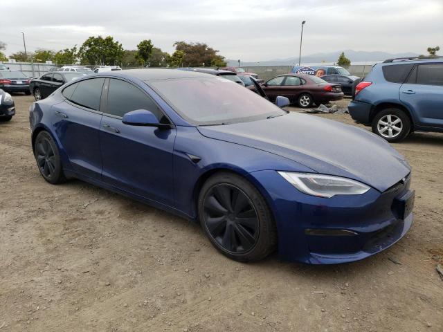5YJSA1E50NF461577 - 2022 TESLA MODEL S 蓝色 照片 4