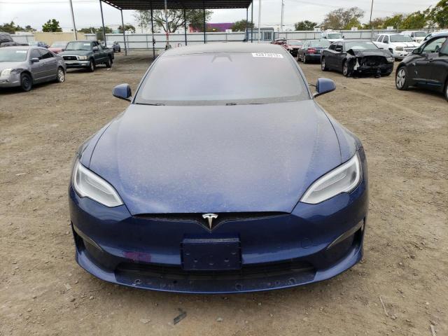 5YJSA1E50NF461577 - 2022 TESLA MODEL S 蓝色 照片 5