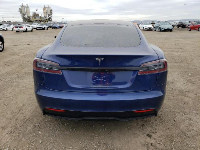 5YJSA1E50NF461577 - 2022 TESLA MODEL S 蓝色 照片 6