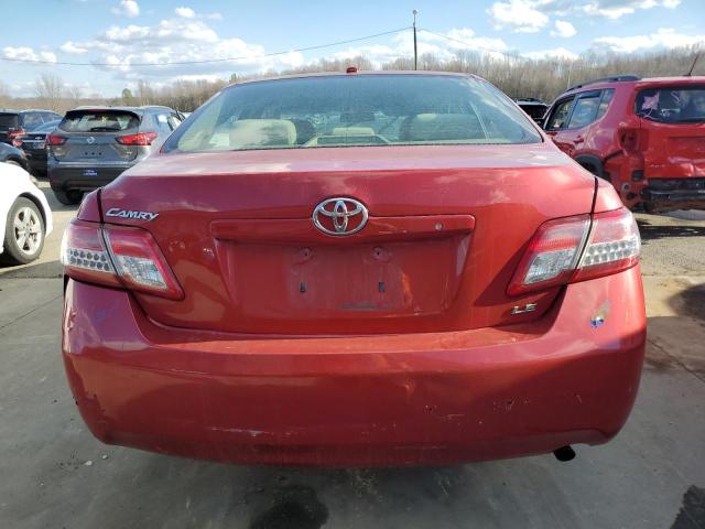 4T4BF3EK2BR181165 - 2011 TOYOTA CAMRY BASE RED photo 6