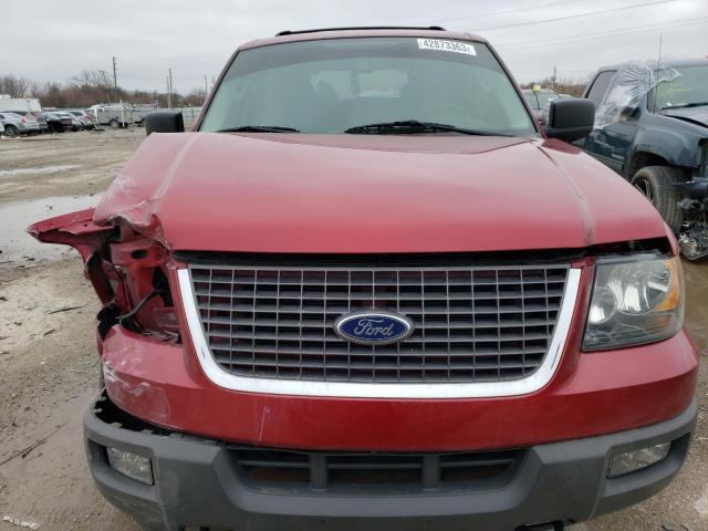 1FMFU16L24LA76602 - 2004 FORD EXPEDITION XLT BURGUNDY photo 5