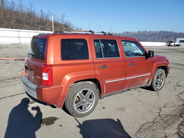 1J8FF48W68D766451 - 2008 JEEP PATRIOT LIMITED ORANGE photo 3