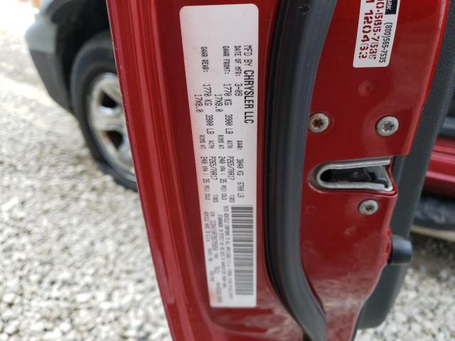 1D3HV18P29S795850 - 2009 DODGE RAM 1500 RED photo 12