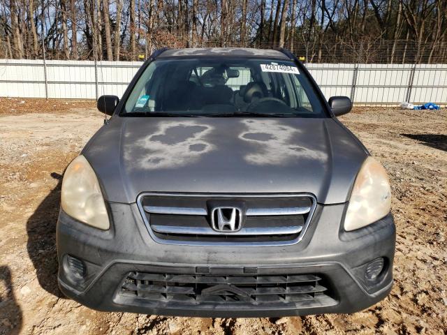 JHLRD68536C009803 - 2006 HONDA CR-V LX GRAY photo 5