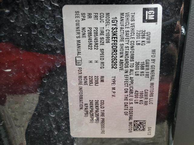 1GYS3KEF8DR326262 - 2013 CADILLAC ESCALADE ESV PLATINUM Қара фото 14