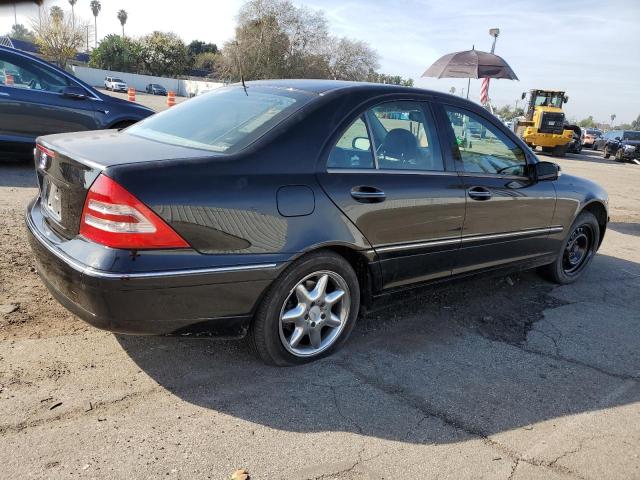 WDBRF61J92F216847 - 2002 MERCEDES-BENZ C 240 BLACK photo 3