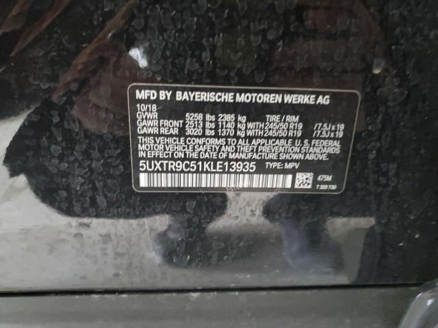 5UXTR9C51KLE13935 - 2019 BMW X3 XDRIVE30I Qara foto 13