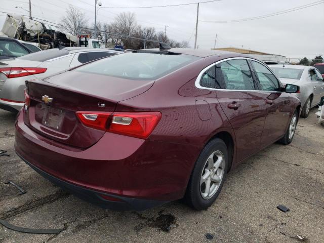 1G1ZB5ST3GF293267 - 2016 CHEVROLET MALIBU LS MAROON photo 3