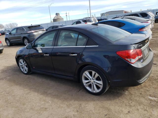 1G1PG5SB6F7283356 - 2015 CHEVROLET CRUZE LTZ BLUE photo 2