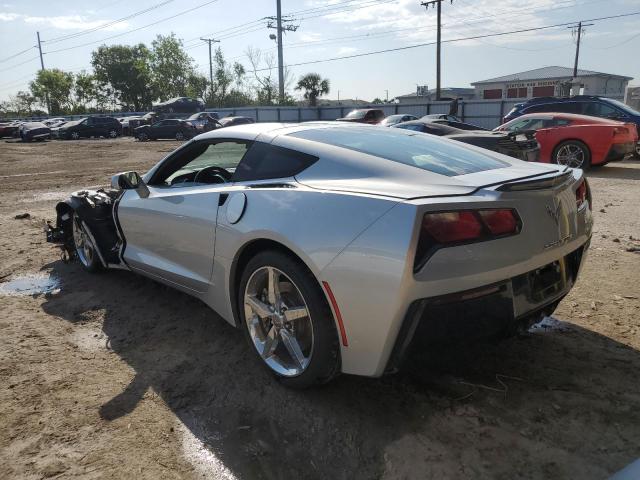 1G1YD2D72F5100809 - 2015 CHEVROLET CORVETTE STINGRAY 2LT SILVER photo 2