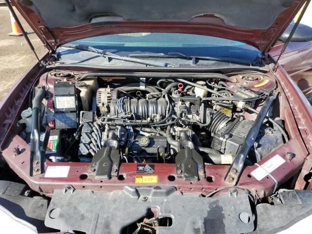 2G1WX12K7Y9277927 - 2000 CHEVROLET MONTE CARL SS BURGUNDY photo 11