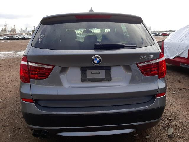 5UXWX9C50D0A22332 - 2013 BMW X3 XDRIVE28I GRAY photo 6