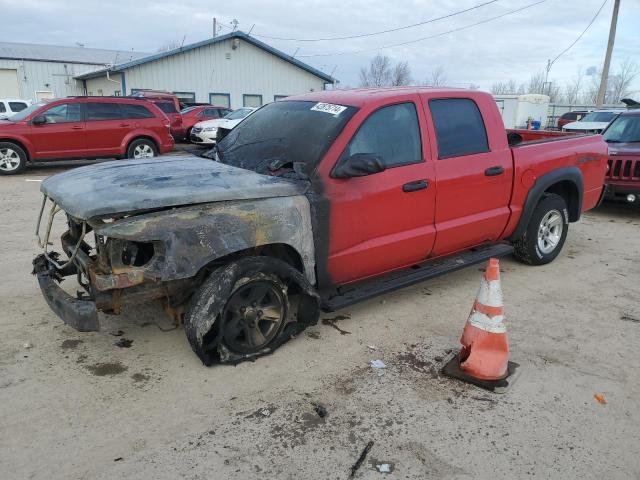 1D7HW38K48S540739 - 2008 DODGE DAKOTA SXT RED photo 1