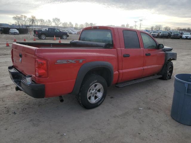 1D7HW38K48S540739 - 2008 DODGE DAKOTA SXT RED photo 3