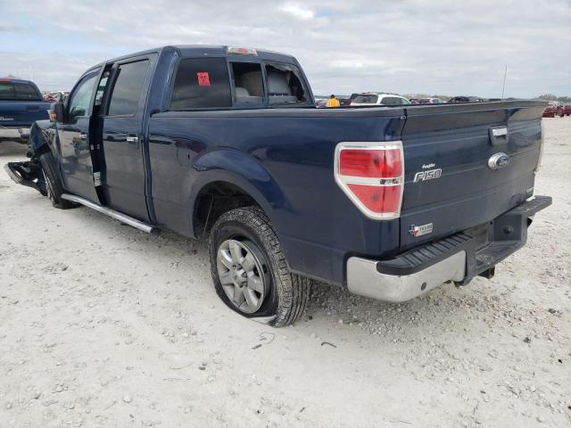 1FTFW1CF0EKD00227 - 2014 FORD F150 SUPERCREW BLUE photo 2