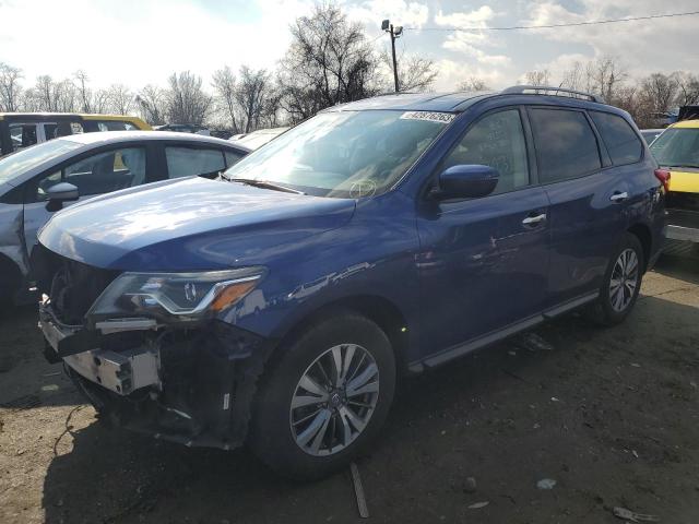 5N1DR2MM5JC642788 - 2018 NISSAN PATHFINDER S BLUE photo 1