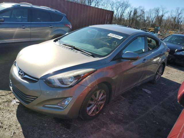 5NPDH4AE7FH600988 - 2015 HYUNDAI ELANTRA SE GRAY photo 1