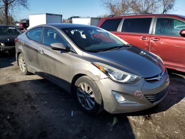 5NPDH4AE7FH600988 - 2015 HYUNDAI ELANTRA SE GRAY photo 4