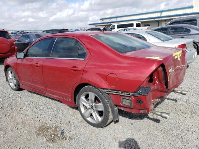 3FAHP0KC2AR104471 - 2010 FORD FUSION SPORT RED photo 2