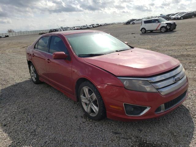 3FAHP0KC2AR104471 - 2010 FORD FUSION SPORT RED photo 4