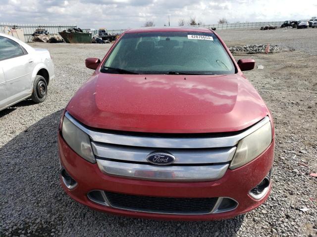 3FAHP0KC2AR104471 - 2010 FORD FUSION SPORT RED photo 5