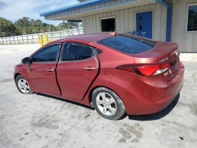 5NPDH4AE7FH648457 - 2015 HYUNDAI ELANTRA SE RED photo 3