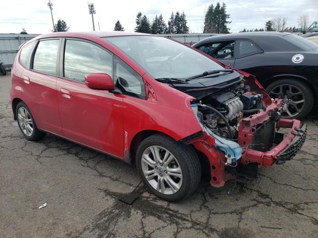 JHMGE87499S067509 - 2009 HONDA FIT SPORT RED photo 4