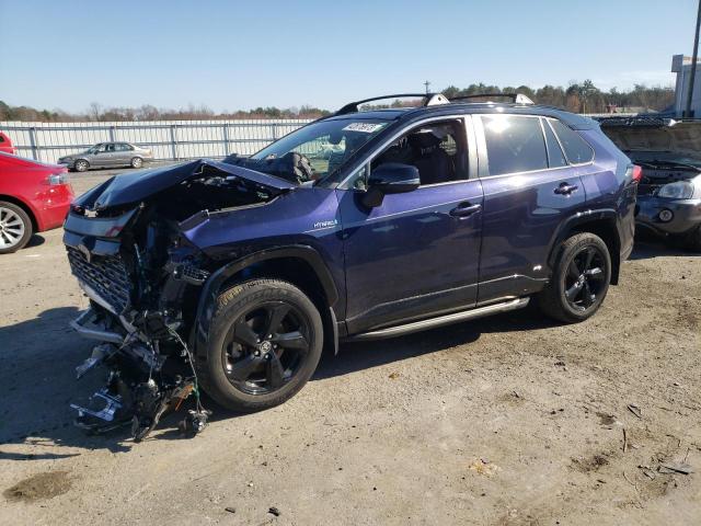 JTMEWRFV3KJ029355 - 2019 TOYOTA RAV4 XSE BLUE photo 1