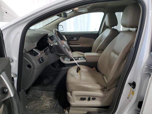 2FMDK4JC5EBB20616 - 2014 FORD EDGE SEL WHITE photo 7