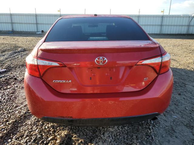 5YFBURHE6FP327096 - 2015 TOYOTA COROLLA L RED photo 6