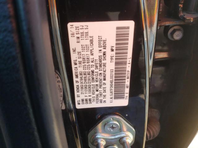 5J6TF3H54EL002153 - 2014 HONDA CROSSTOUR EXL შავი ფოტო 14