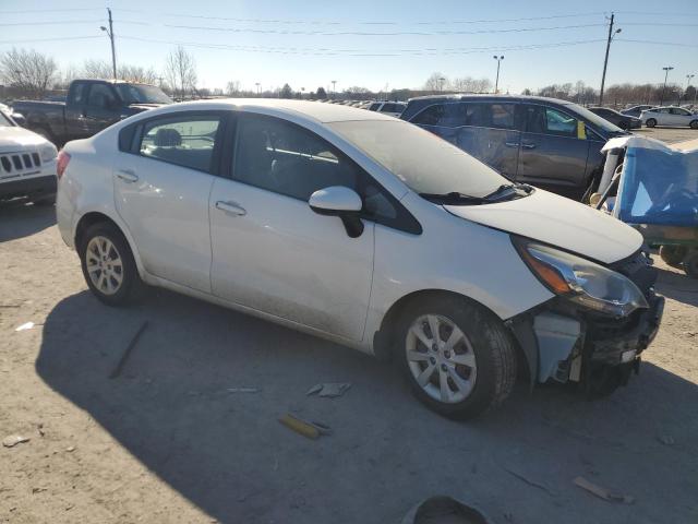 KNADM4A39E6338729 - 2014 KIA RIO LX WHITE photo 4