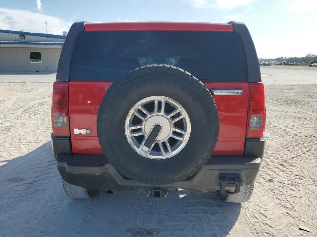 5GTDN136X68323225 - 2006 HUMMER H3 RED photo 6