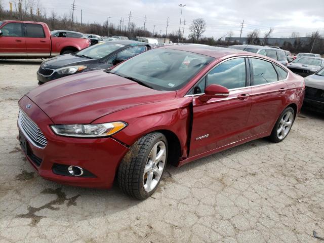 3FA6P0LUXDR273284 - 2013 FORD FUSION SE HYBRID RED photo 1