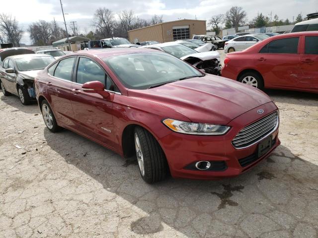 3FA6P0LUXDR273284 - 2013 FORD FUSION SE HYBRID RED photo 4