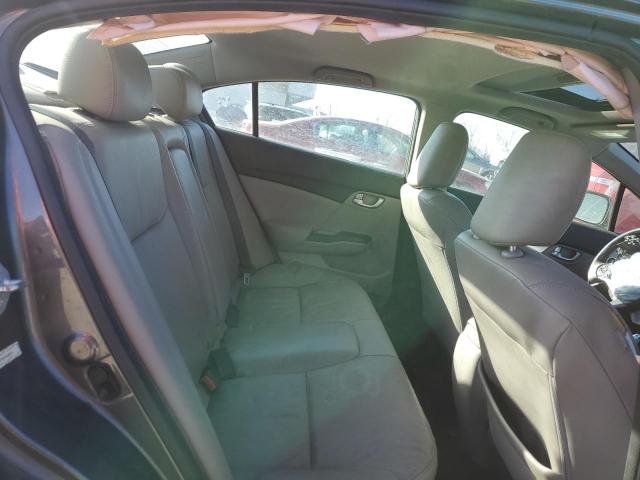 19XFB2F92DE028319 - 2013 HONDA CIVIC EXL ნაცრისფერი ფოტო 10