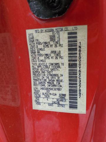 1N6ED26Y6XC327897 - 1999 NISSAN FRONTIER KING CAB XE RED photo 13