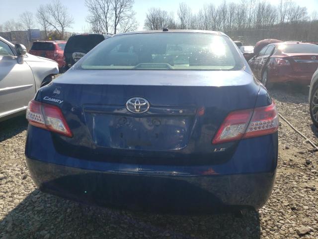 4T1BF3EK5BU769667 - 2011 TOYOTA CAMRY BASE BLUE photo 6